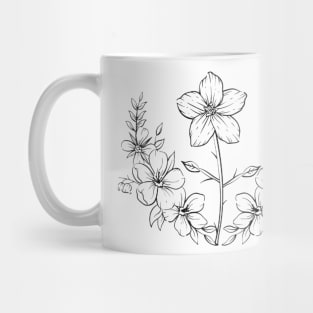 art drawing flowers  work Mug